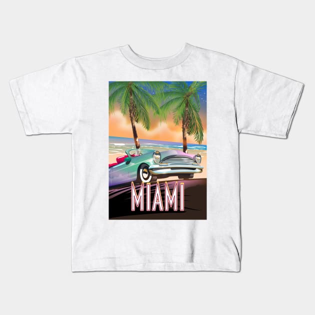 Miami Kids T-Shirt by nickemporium1